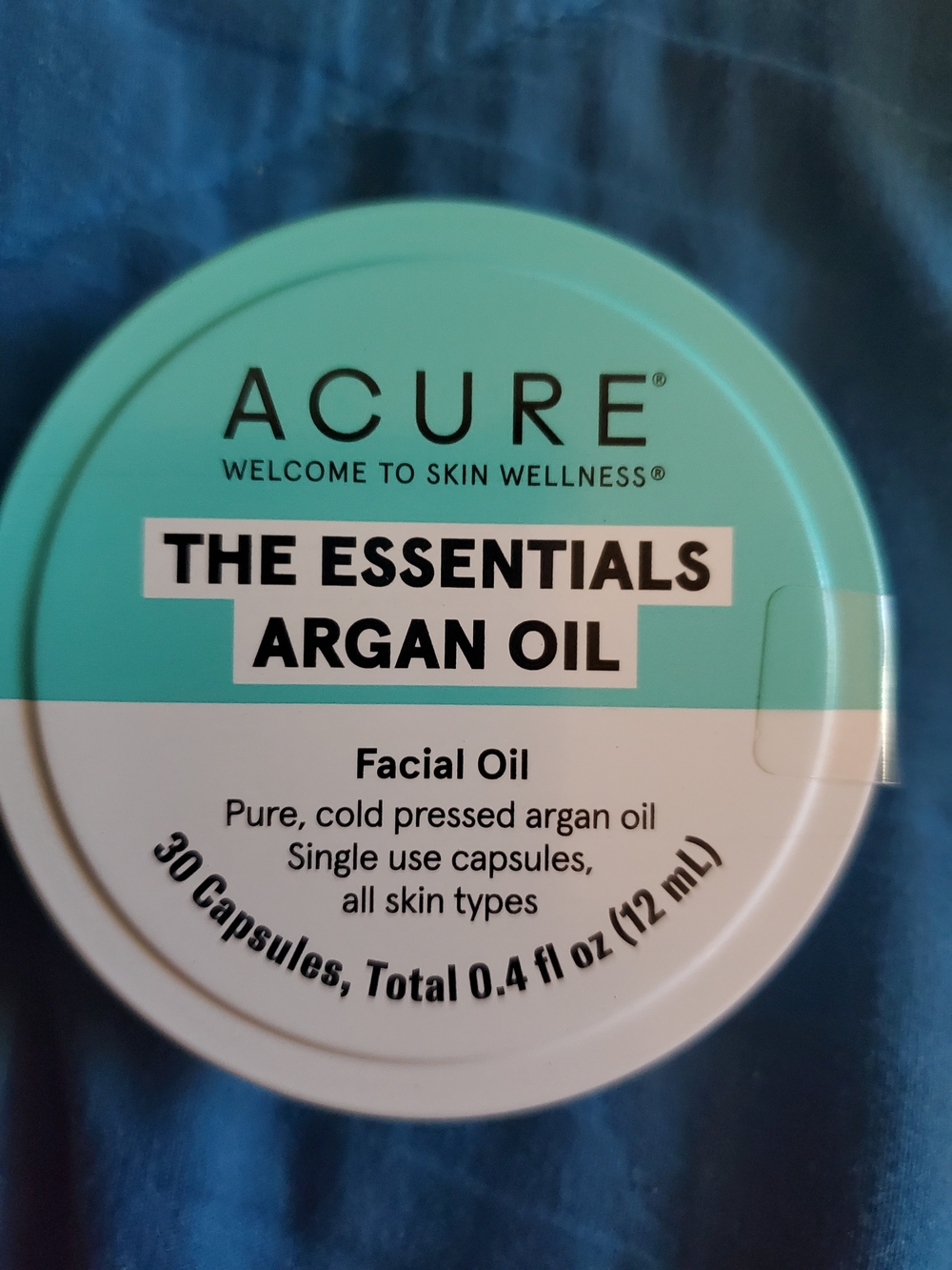 Acure The Essentials Argan Oil Facial Oil Capsules - Teal